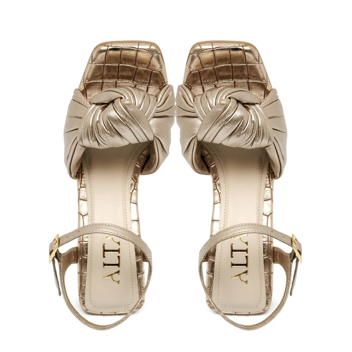 Alessia Sandals Gold