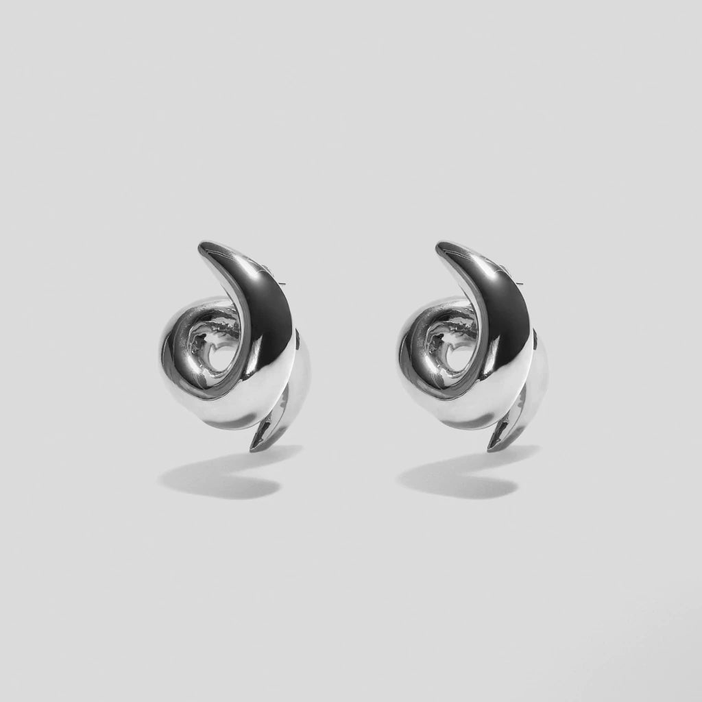 Twisty Hoops Silver