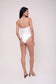 Maillot une-pièce Poisson Blanc
