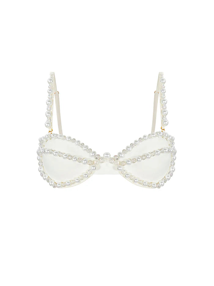 ENSEMBLE DE PERLES SILVANA BLANCHES