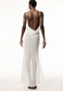 LONG SLIP DRESS OFF WHITE