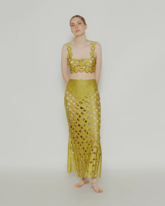 Cesto do Mar Skirt Set Pistachio