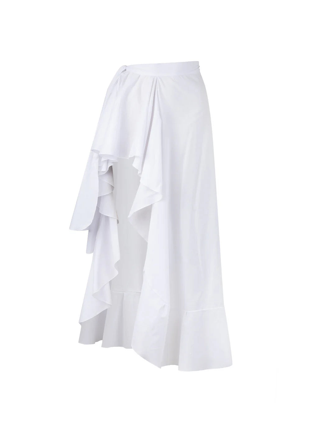 FLAMENCO WRAP SKIRT WHITE