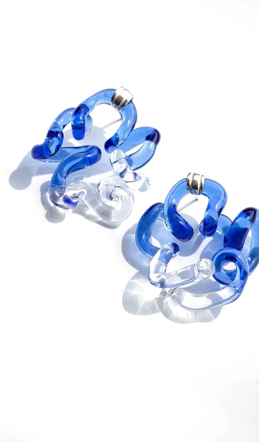 BOUCLES D'OREILLES BLEUES AMOR