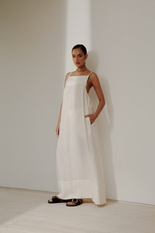 LONG DRESS ESSENCE OFF WHITE