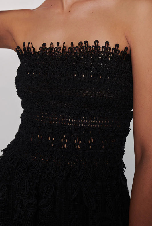 VESTIDO MINI VALLARTA NEGRO